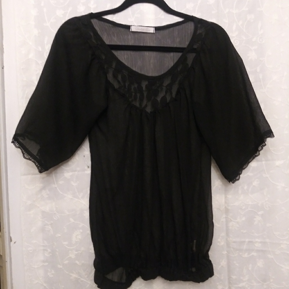 Charlotte Russe blk blouse sz Small
